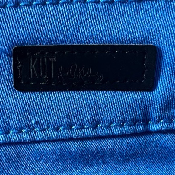 Women's Kut from The Kloth size 2 blue pants NWT Reese ankle straight leg - Picture 7 of 10
